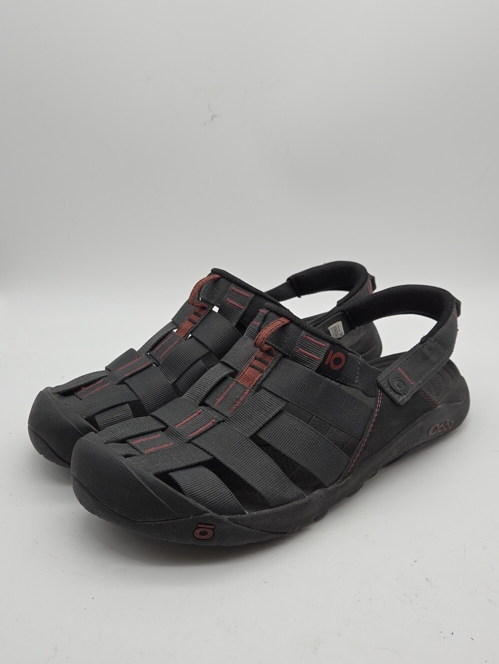 Oboz Campster Hiking Slingback Sandals Black Men's 14